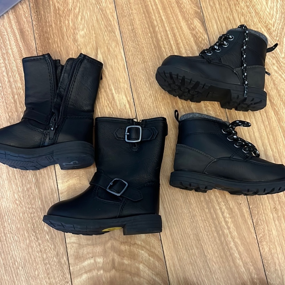 2 Pairs baby boots size 5